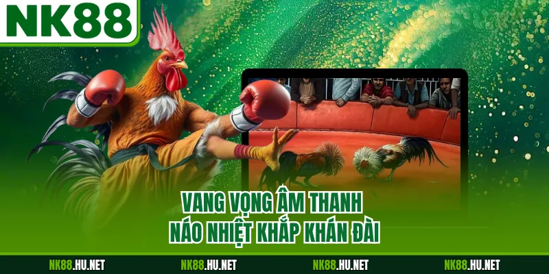 Vang vọng âm thanh náo nhiệt khắp khán đài